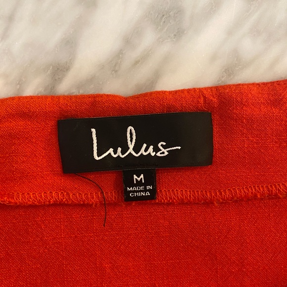 Lulu’s Button-Down Linen Midi Skirt - Picture 4 of 6
